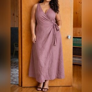 Asos Sleeveless Wrap Maxi Dress